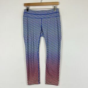 Athleta Multi‎ Vivid Sonar Capri Active Yoga Workout Leggings Pants Womens Small
